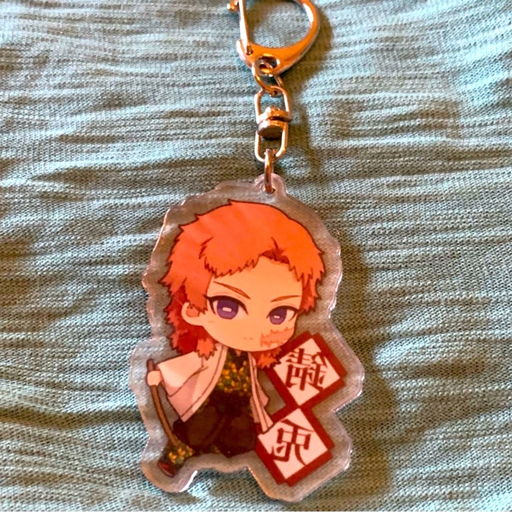 Demon Slayer Sabito from Final Selection charm keychain
